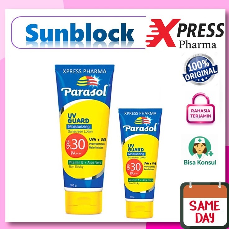 XPRESS  Besar Parasol SPF 30 100 gr Cream Sunblock Sunscreen Sun Block Screen