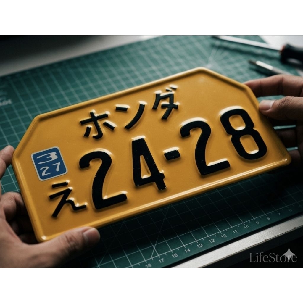 PLAT CUSTOM AKSESORIS HIASAN MOTOR C70 VARIASI