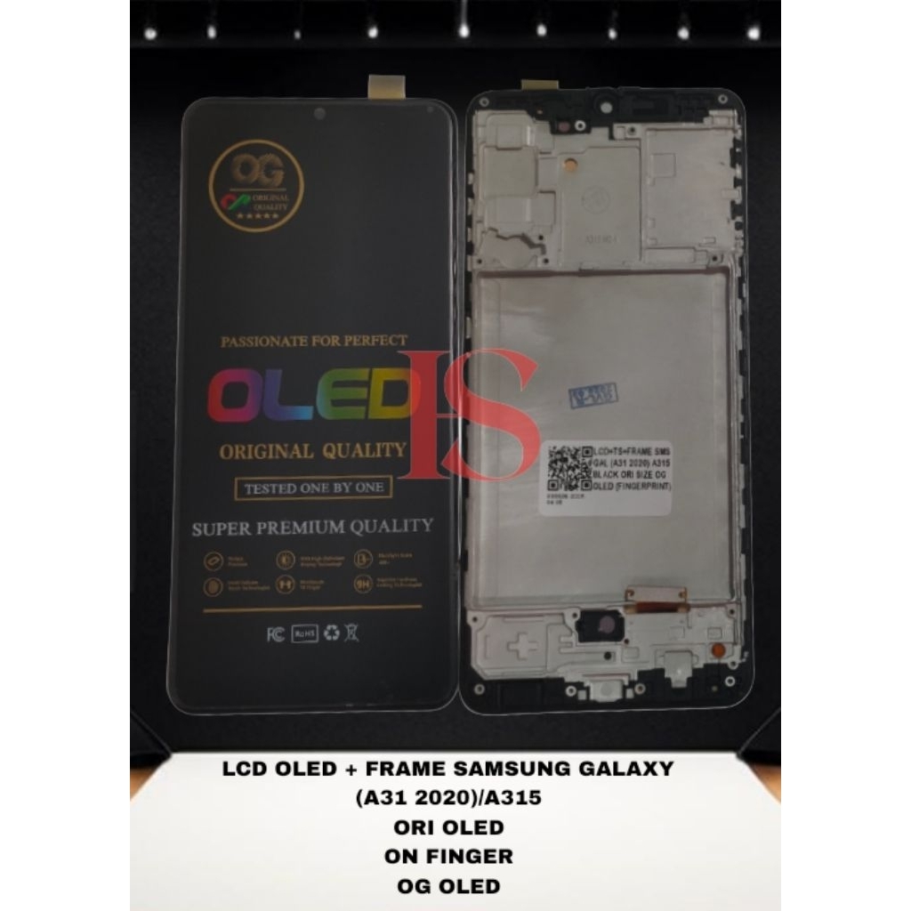 LCD SAMSUNG A31 FULLSET TOUCH SCREEN LCD SAMSUNG GALAXY A31/2020/A315 LCD ORIGINAL