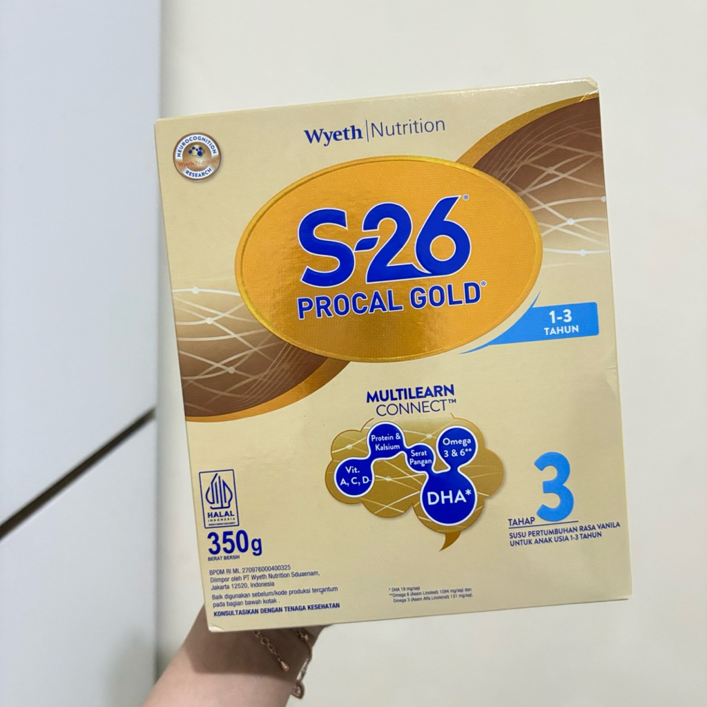 S26 Procal Gold 3 Susu Anak 1-3 Tahun 350gr