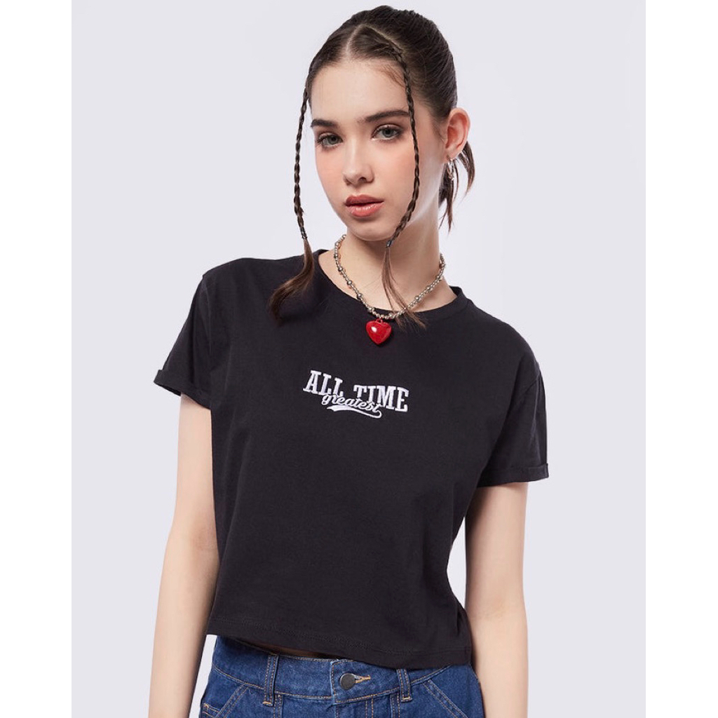 Kaos Atasan Crop Colorbox