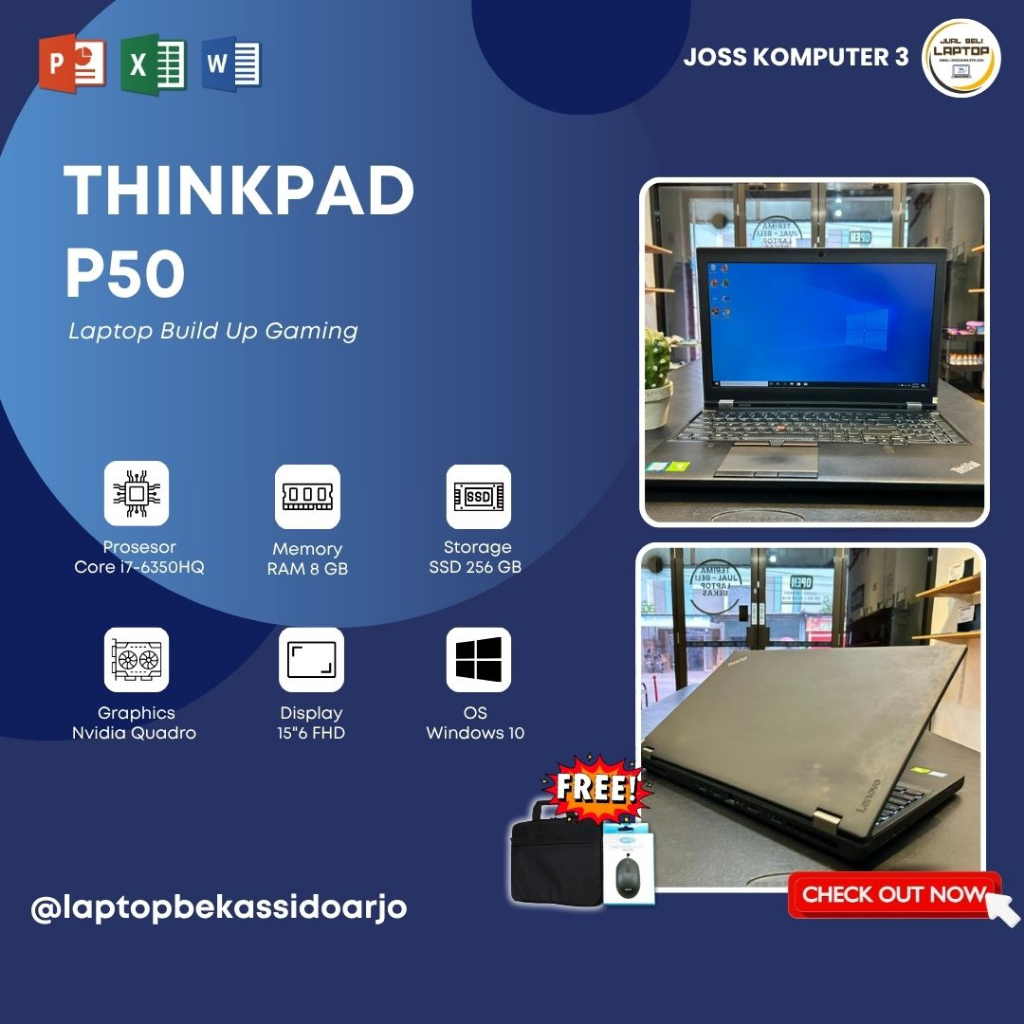 LAPTOP LENOVO THINKPAD P50 // NVIDIA QUADRO