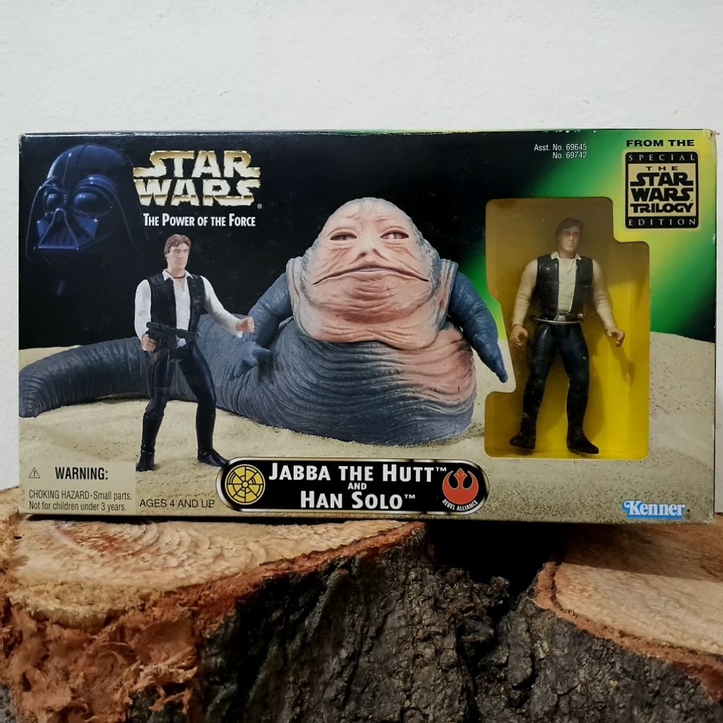 Starwars Jabba The Hutt and Han Solo kenner