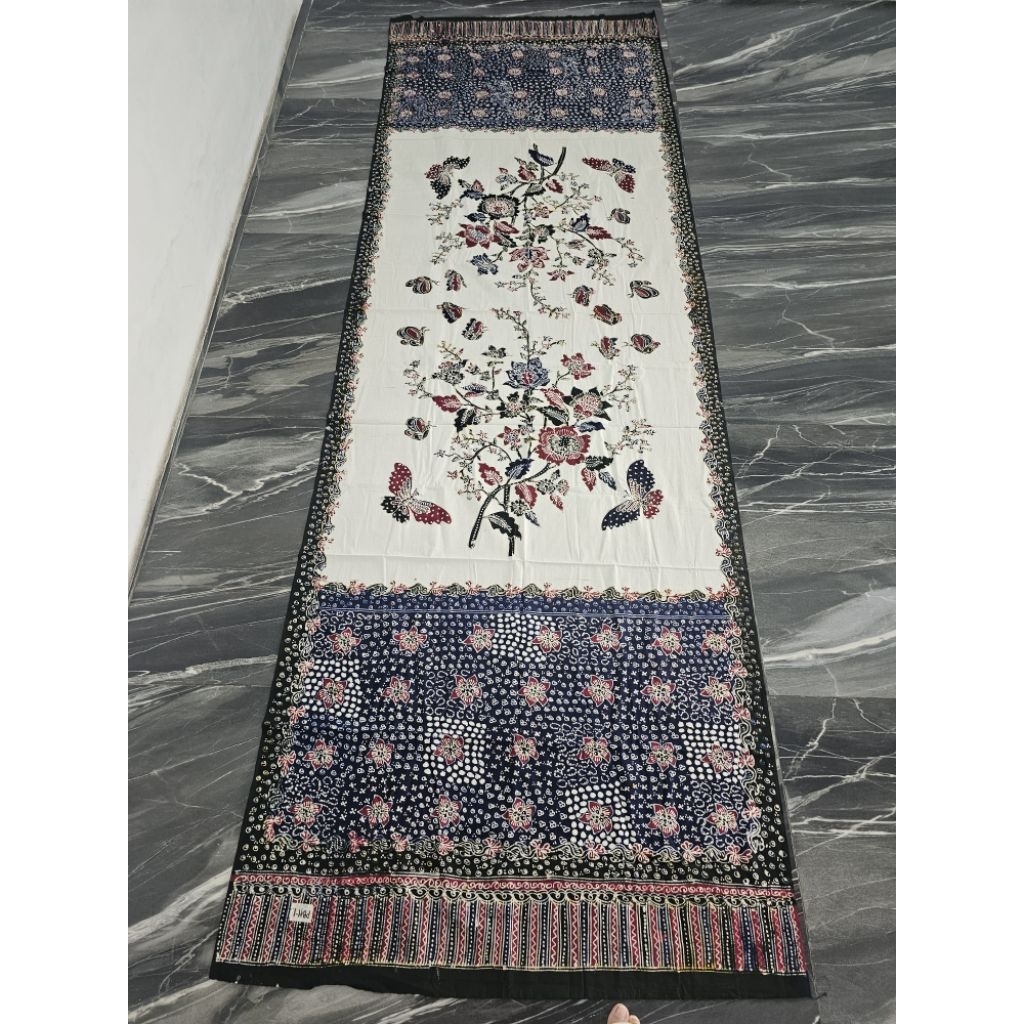 selendang gendongan sewek batik tulis lasem asli motif pola bunga
