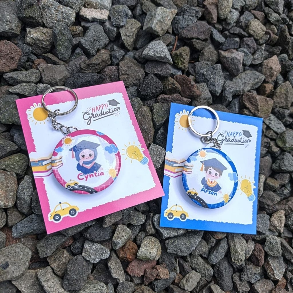Gantungan Kunci custom/ Ganci/ Souvenir/ Souvenir lucu/ ganci lucu/ Souvenir ganci wisuda/ reward si