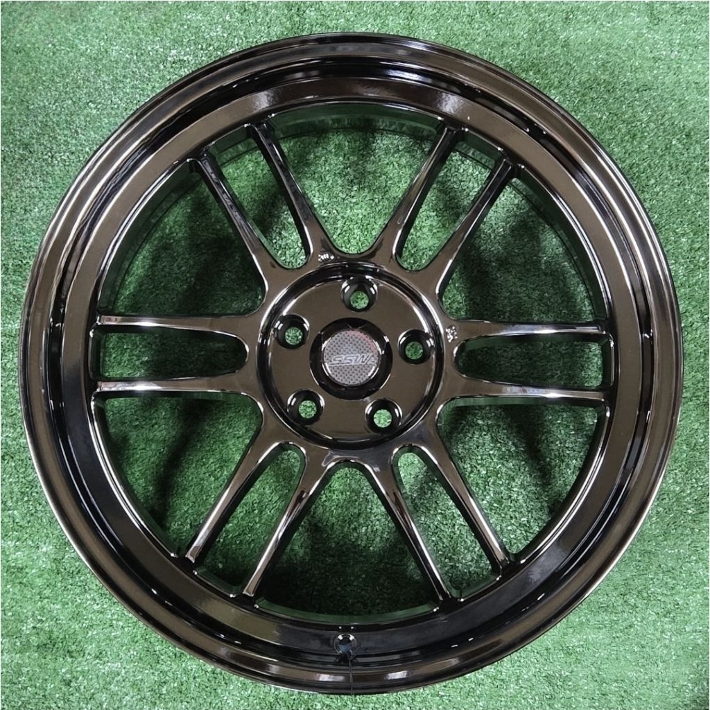 velg racing R19 PCD 5X108 SSW ORIGINAL THAILAND ENKEI RPF1 BLACK CROME LEBAR 8,5 velg ring 19 Chery 