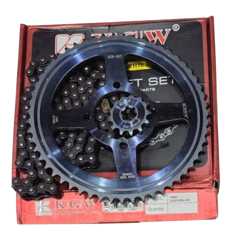[13T-45T/50T/55T] GEAR / GIR SET PAKET SEPUH BAJA RX KING / RXK  - JUPITER Z BURHAN - VEGA R NEW / L
