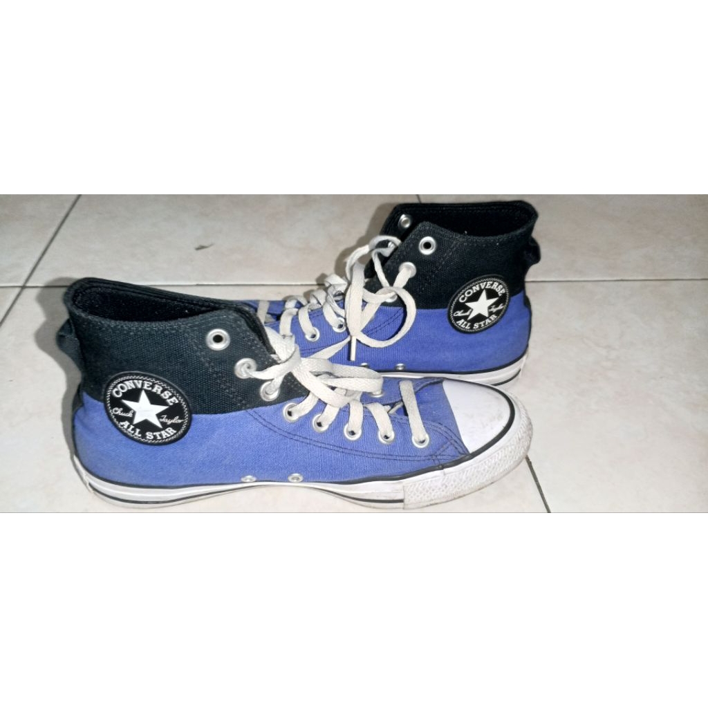 sepatu Converse all Star original nomor 41 warna biru preloved