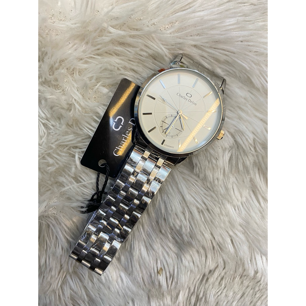 jam tangan rantai Charles Delon cowok