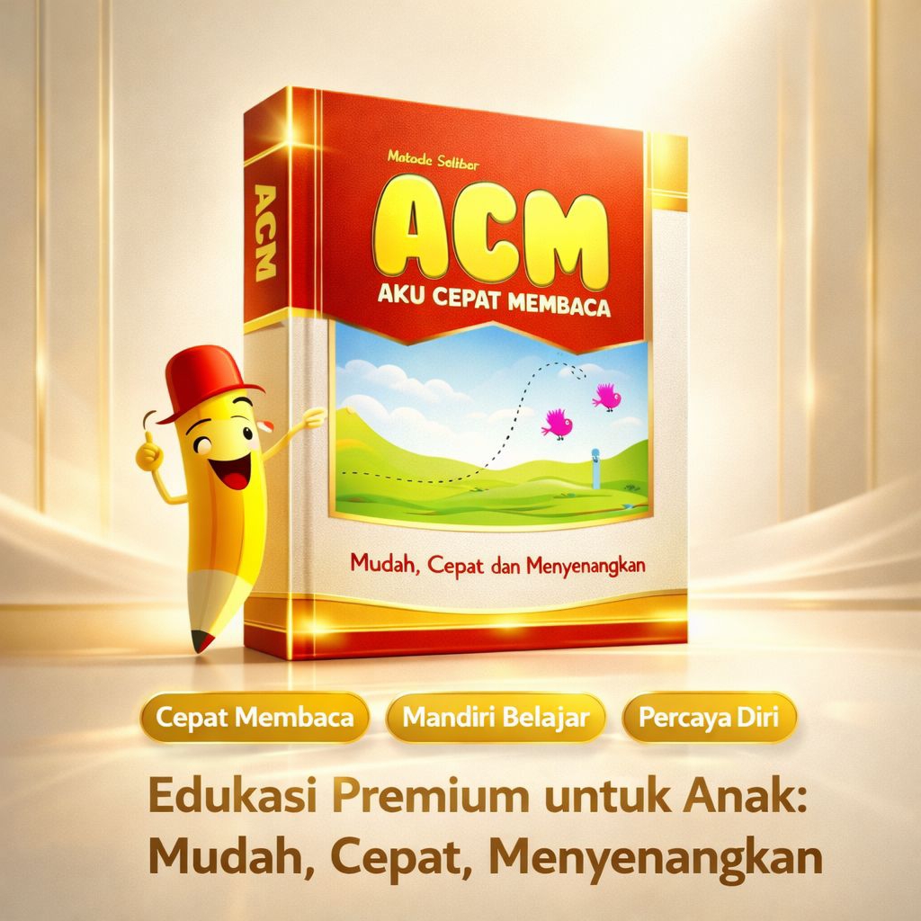 Grosir dan Satuan Buku Belajar Cepat Membaca Latin Untuk Anak PAUD TK SD metode ACM