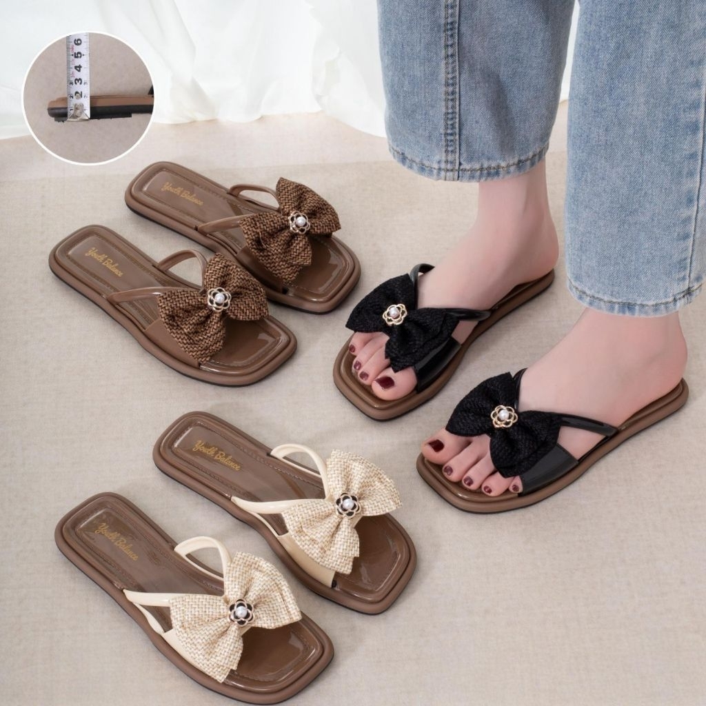 COD SANDAL KARET WANITA IMPORT JELLY BALANCE