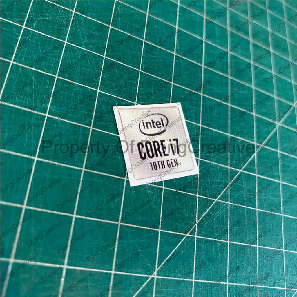 Stiker Intel Core i7 Gen 10