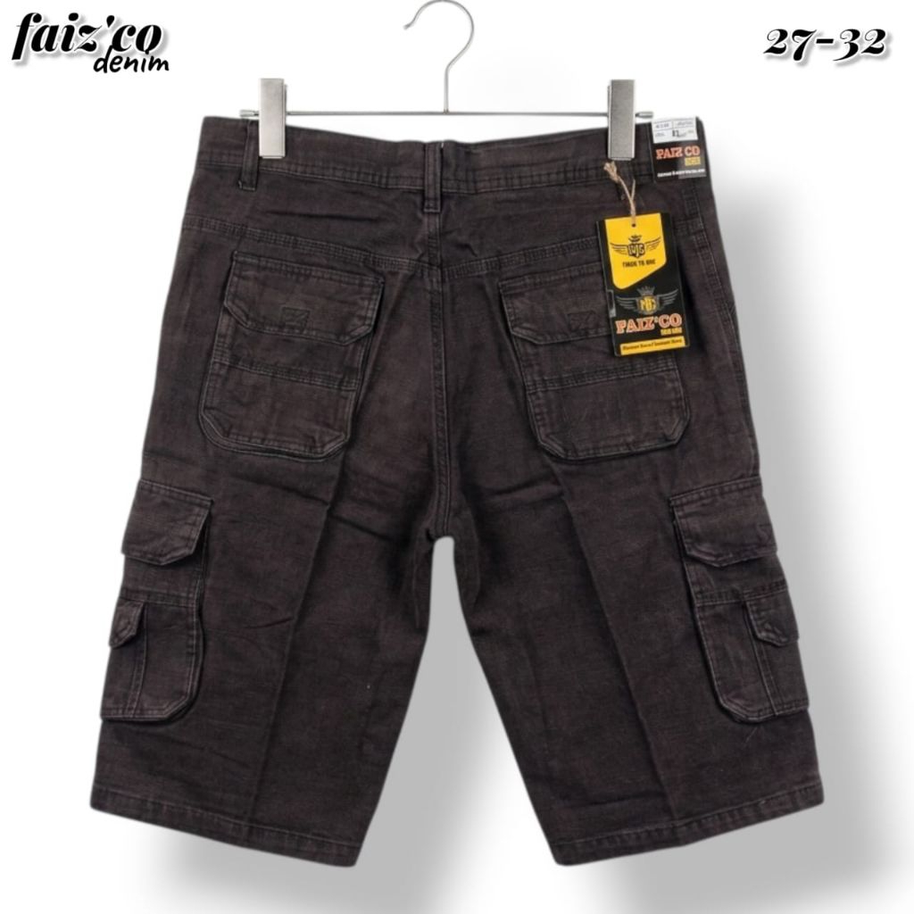 Celana Pendek Cargo Kanvas Celana Cargo pria Bahan Denim