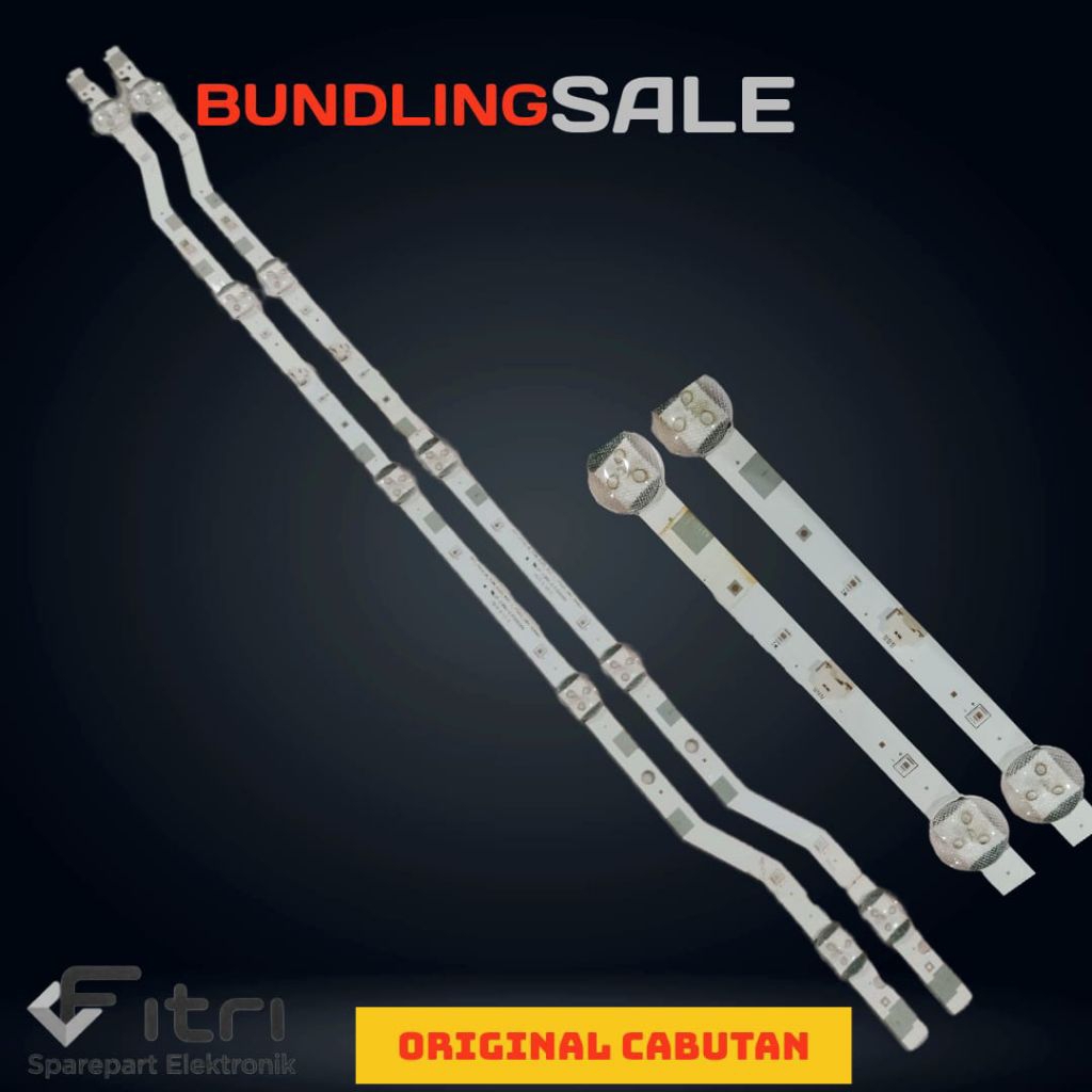 SATU SET LAMPU BACKLIGHT 32J4003 NORMAL 2BATANG 5MATA/PERBATANG