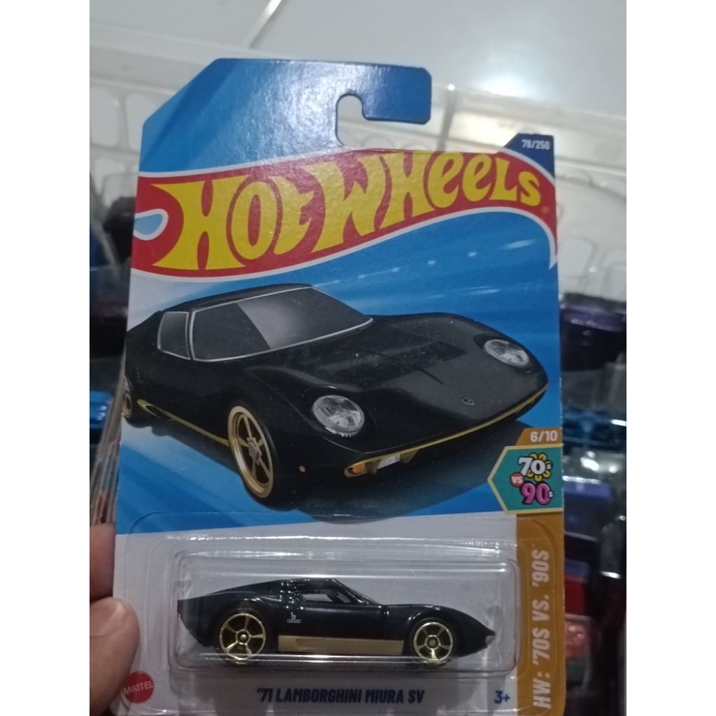 Hotwheels Lamborghini Miura Sv hitam