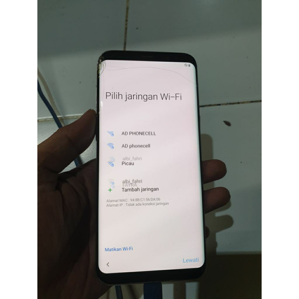 lcd Samsung S8 plus ORI cabutan,,retak