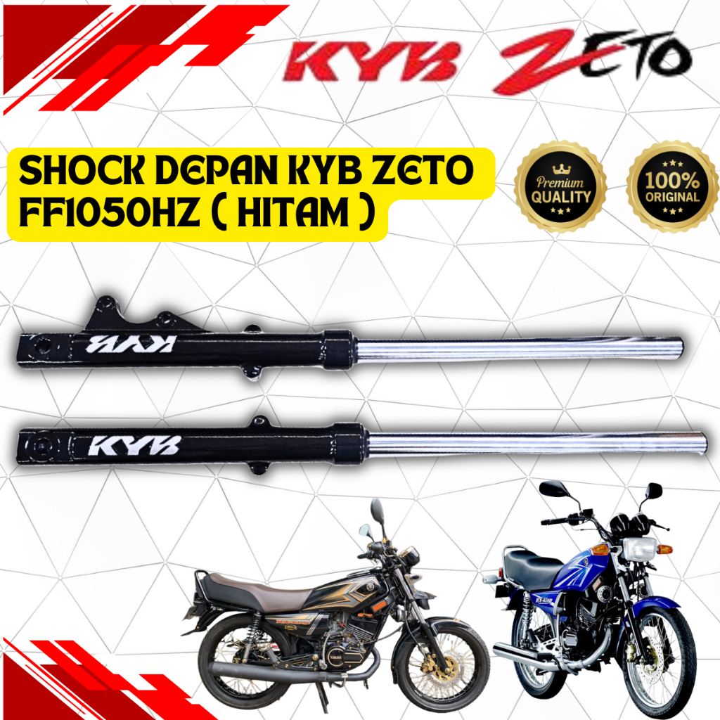 SHOCK DEPAN SOKBREKER MOTOR RX KING, ALL SERIES RX KING  KYB ZETO FF1050 ORIGINAL