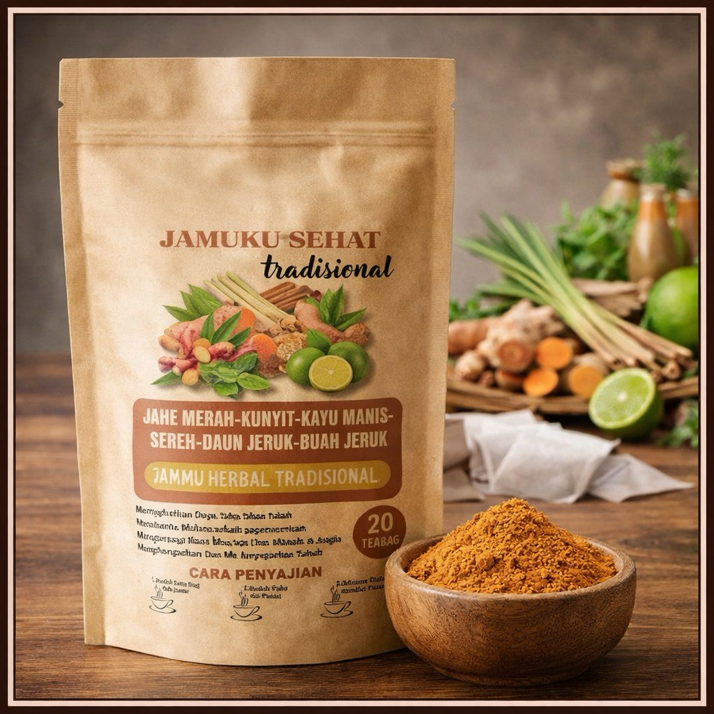 JAMU HERBAL BUBUK REMPAH TRADISIONAL 500gram