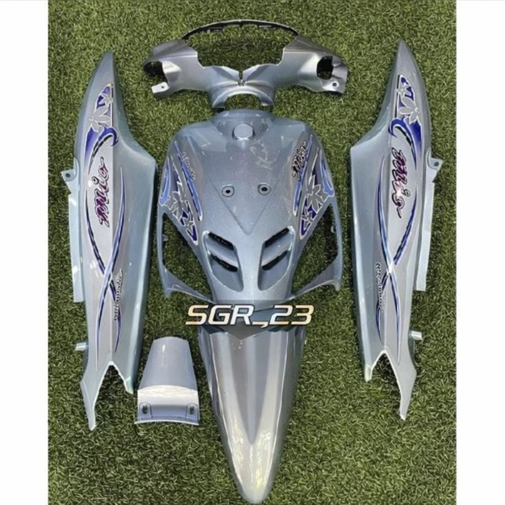 Cover Full Body Alus Yamaha Mio Sporty 2005 Biru Muda