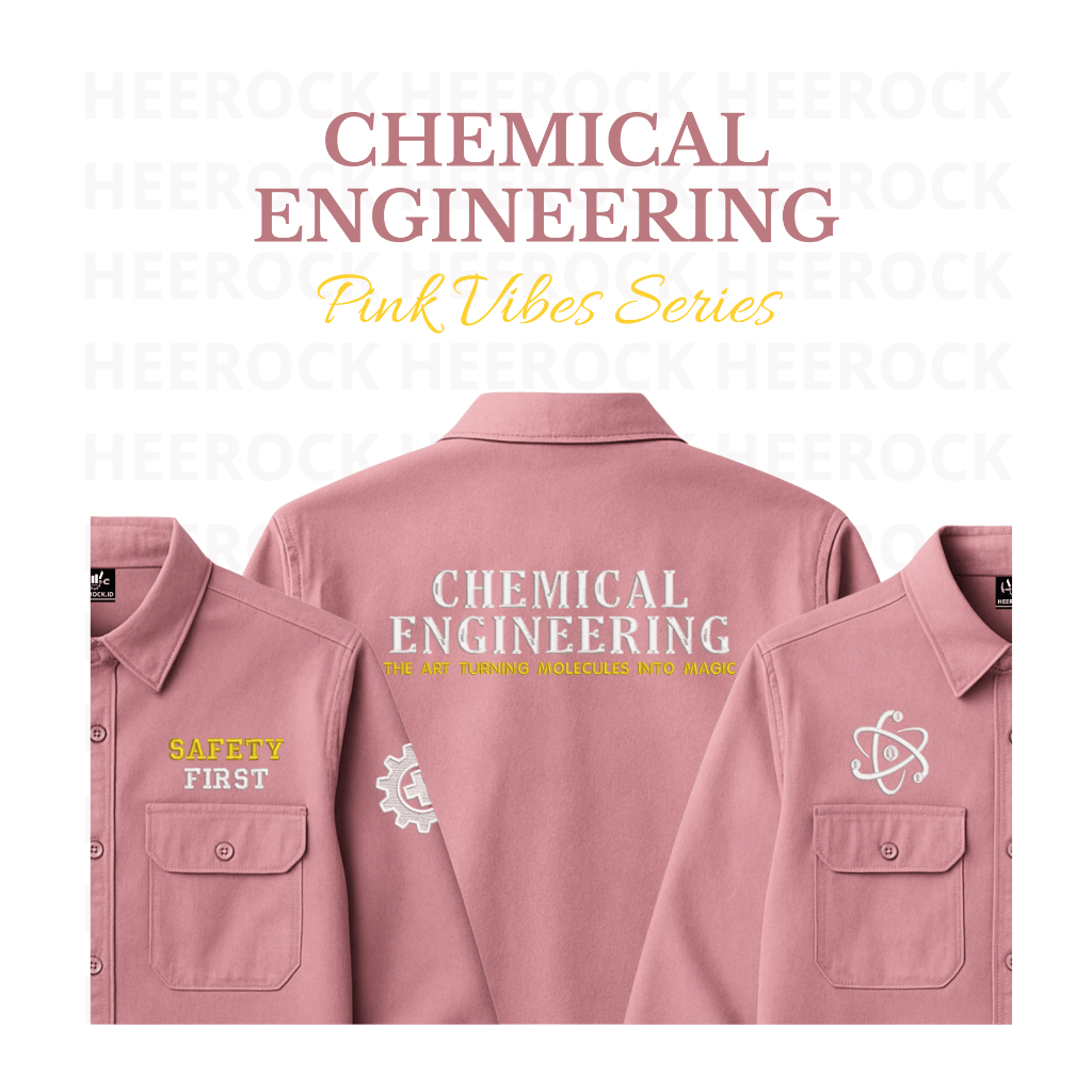 Heerock.id Workshirt - Chemical Engineering - Pink Vibes Series
