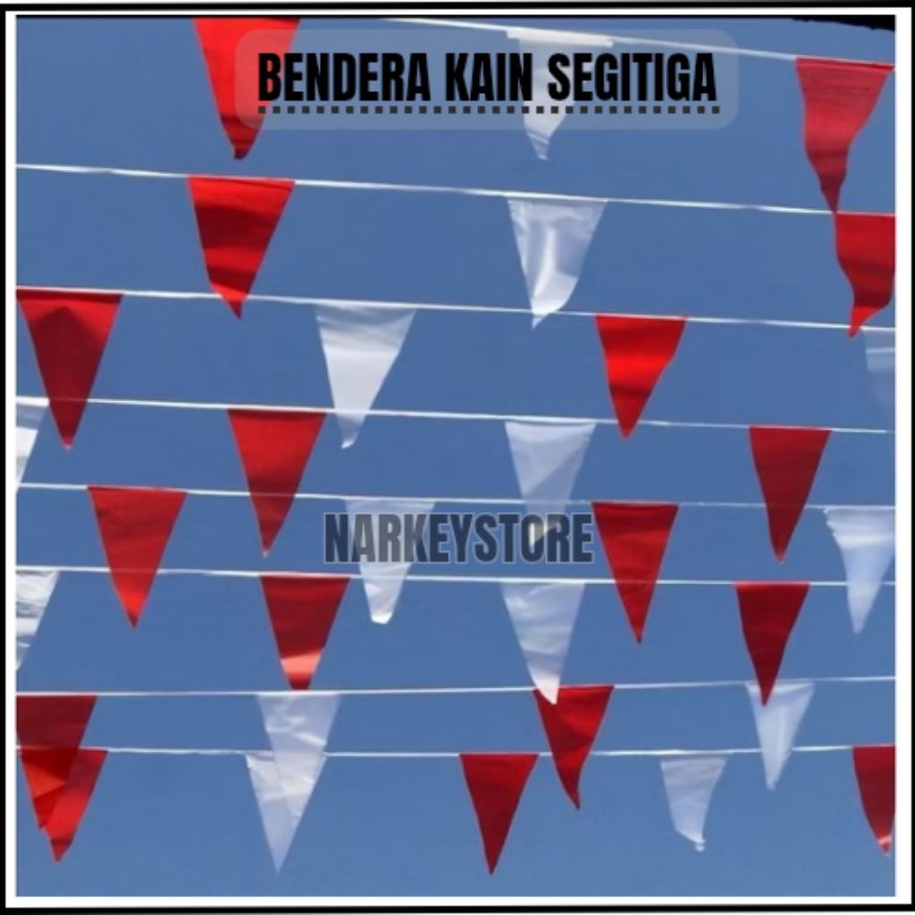Bendera Kain Segitiga Merah Putih Indonesia 5 Meter