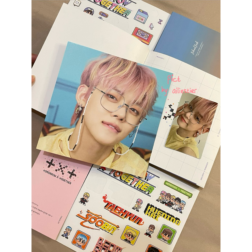 [Clearance Sale] Photocard PC OFFICIAL TXT YEONJUN R, postcard BTS Jin persona, Poster TXT official 