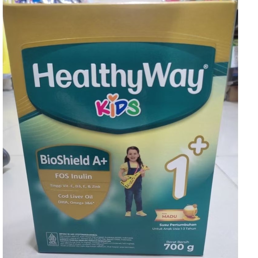 HEALTYWAY KIDS (BIOSTIME) 1+MADU  700gr (KEMASAN TERBARU)