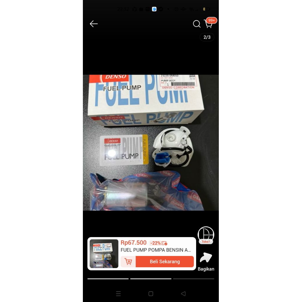 rotak denso mobil vios