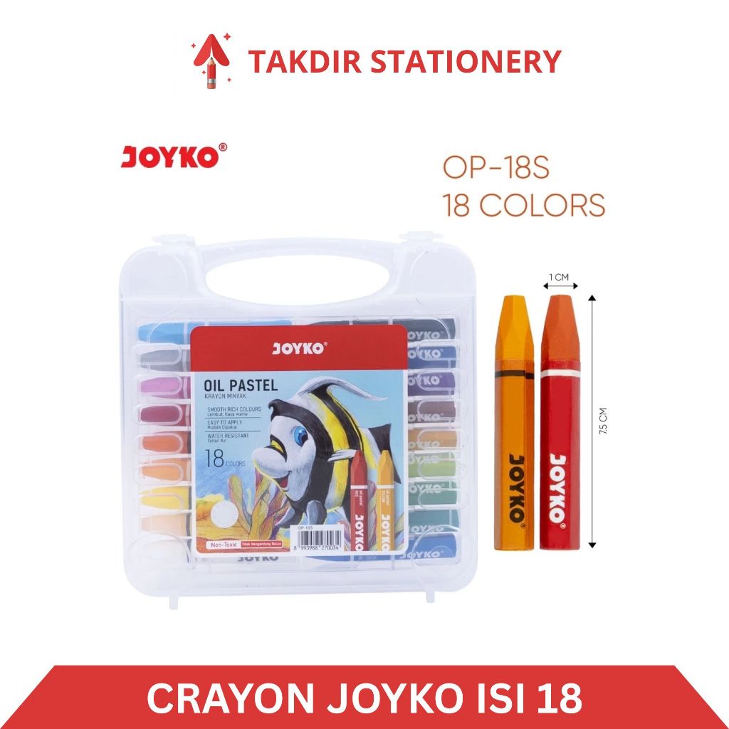 CRAYON JOYKO ISI 18 WARNA (PCS)