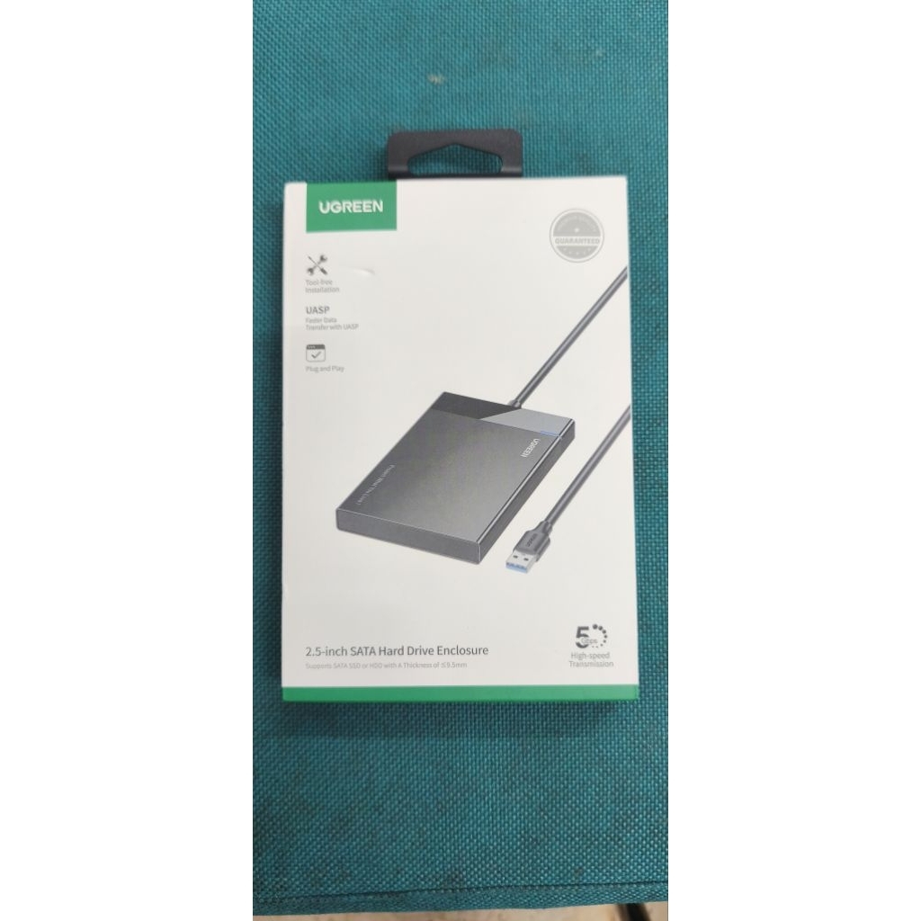 UGREEN Casing Enclosure Hardisk External 2,5 "SATA USB 3.0 Hardisk Max Read 6TB