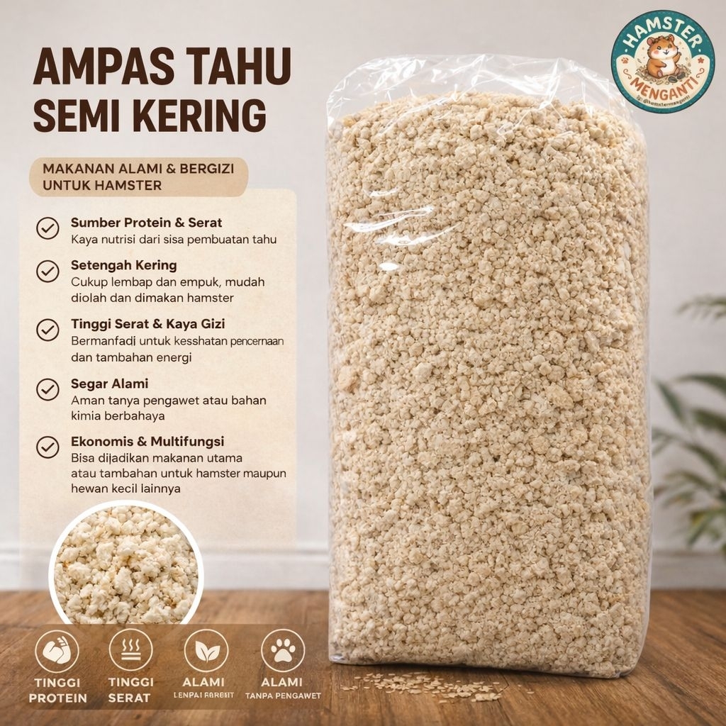 Ampas tahu semi kering pakan