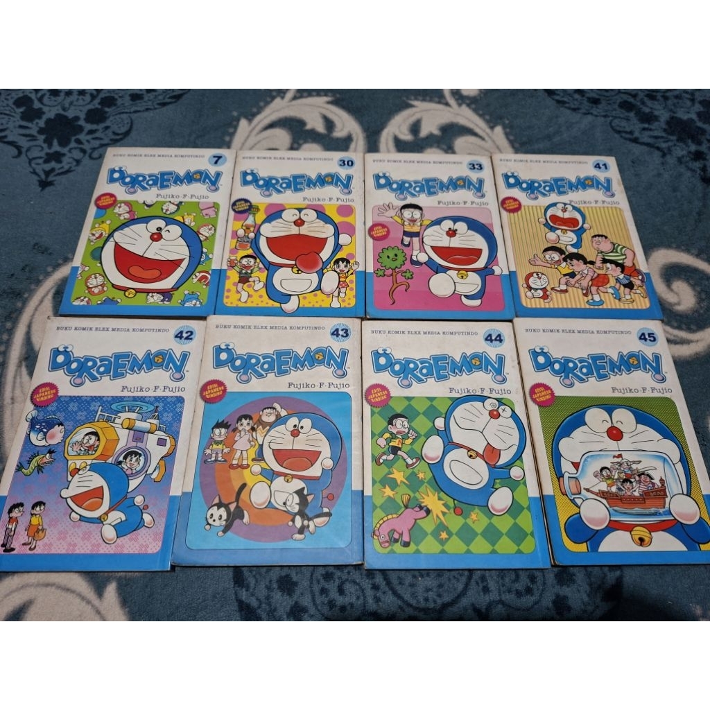Komik Doraemon versi tipis japanese binding cabutan vol 1-45