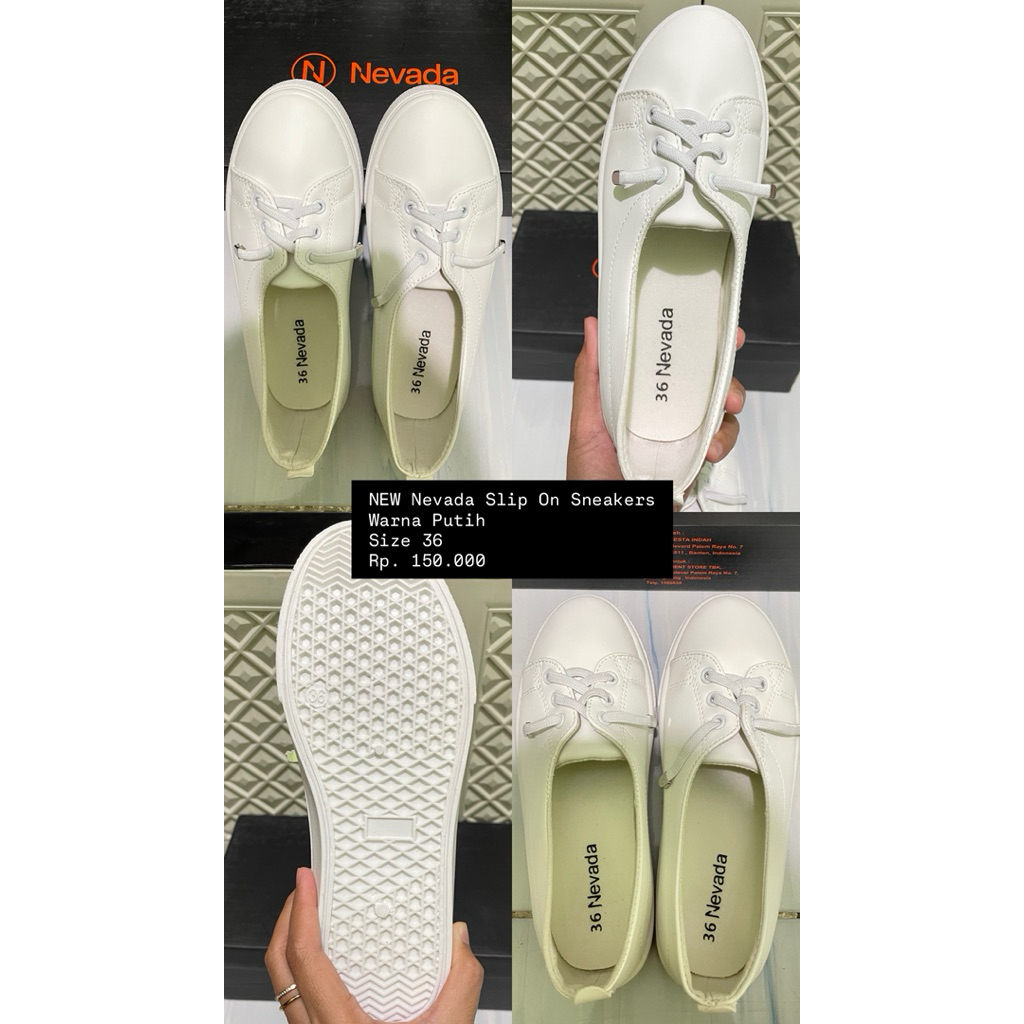 (NEW) Nevada Slip On Sneakers