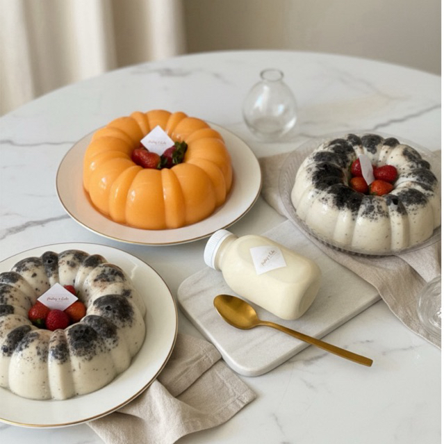Puding Cookies And Cream D 20cm | Hampers puding | Puding ulang tahun | Puding Oreo