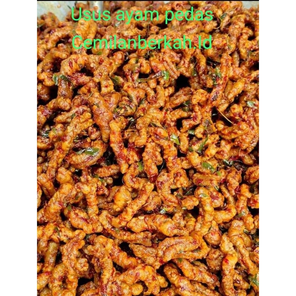Usus ayam crispy pedas daun jeruk 1 kg