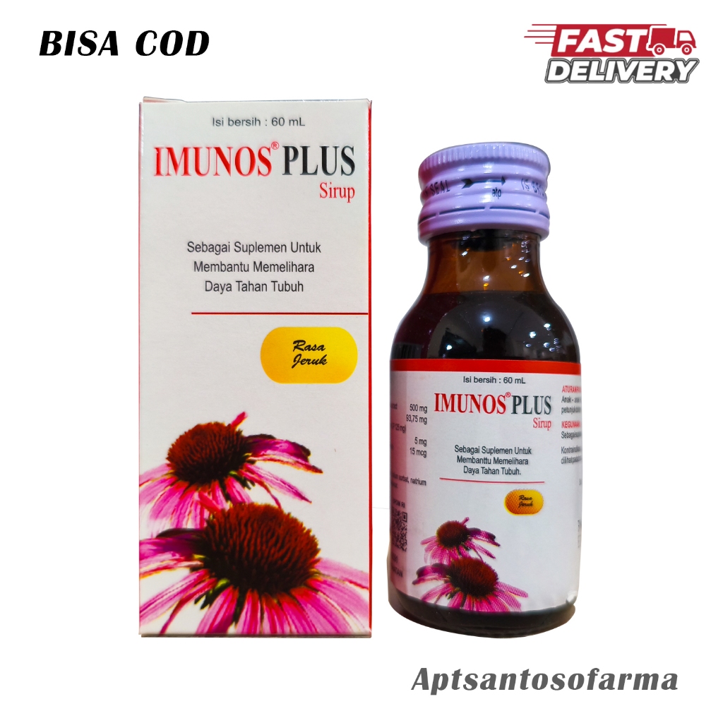 Imunos Plus Sirup Anak 60ml Original | Vitamin Anak, Daya Tahan & Imunitas