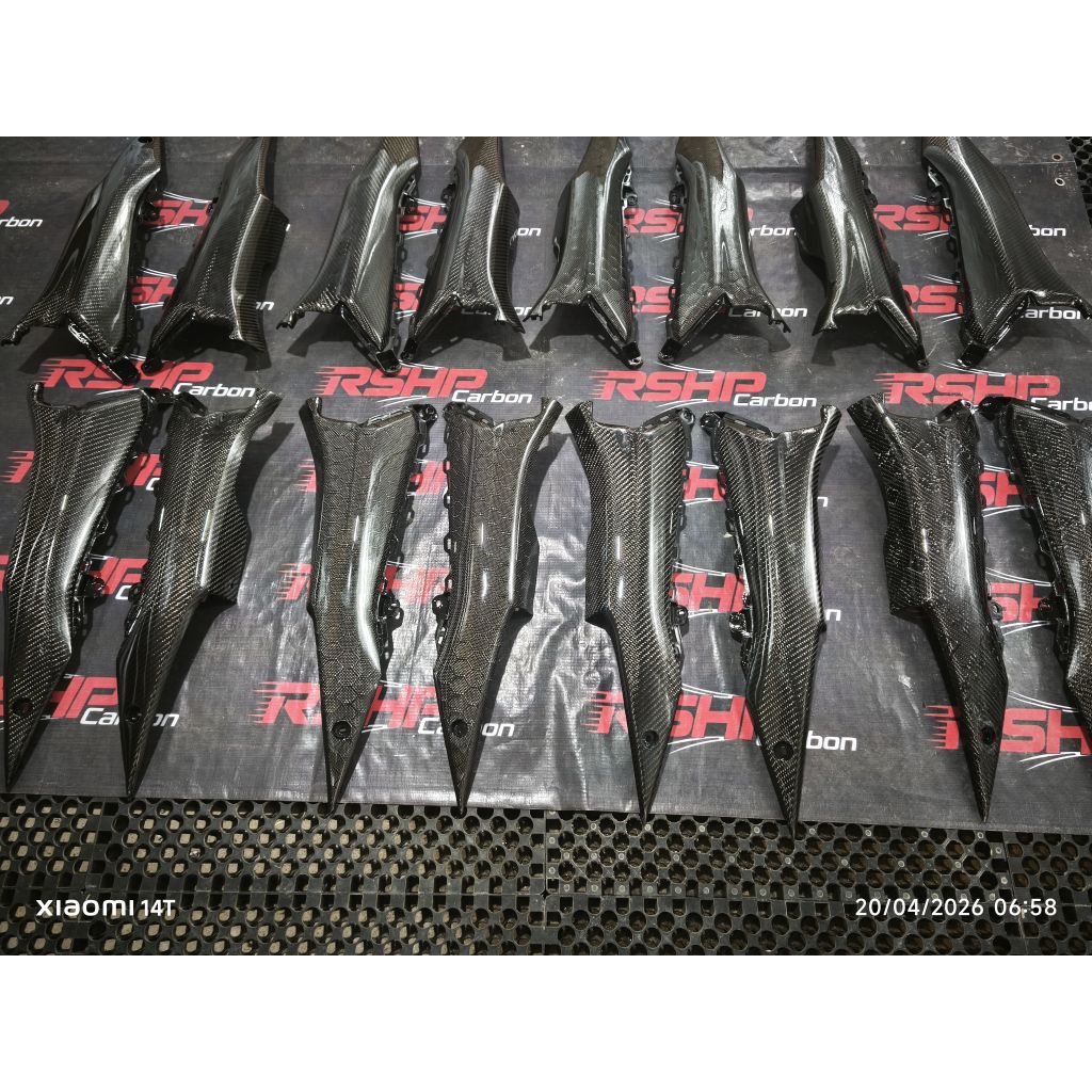 cover step aerox nvx v2 carbon fiber