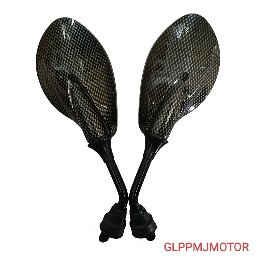 Spion Motor Yamaha X1 125Z Variasi  - Desain Elegan, Kaca Cembung, Warna CARBON KARBON