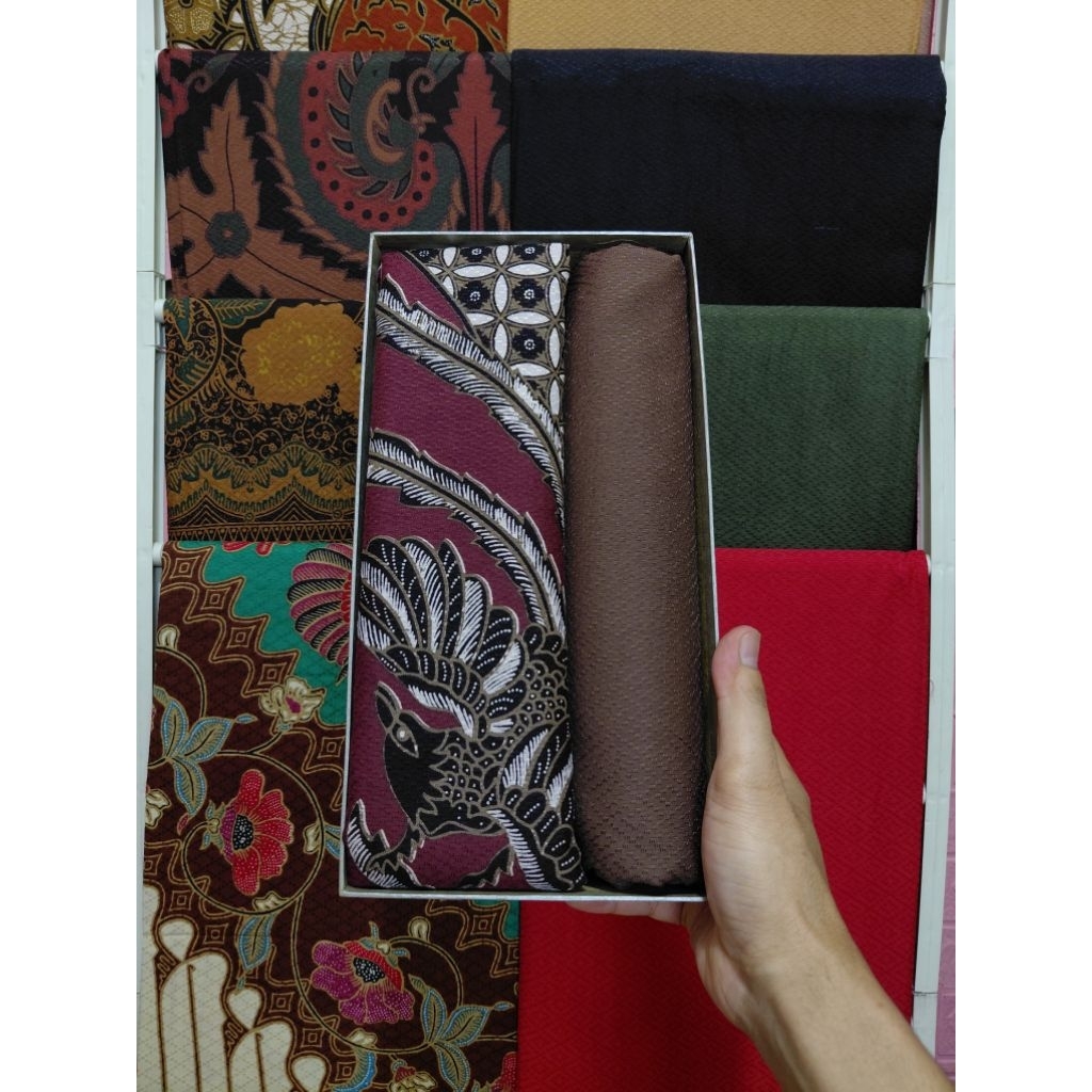 Kain batik dobby/ Bahan batik dobby/One set batik dobby/Batik katun/Batik semi tulis