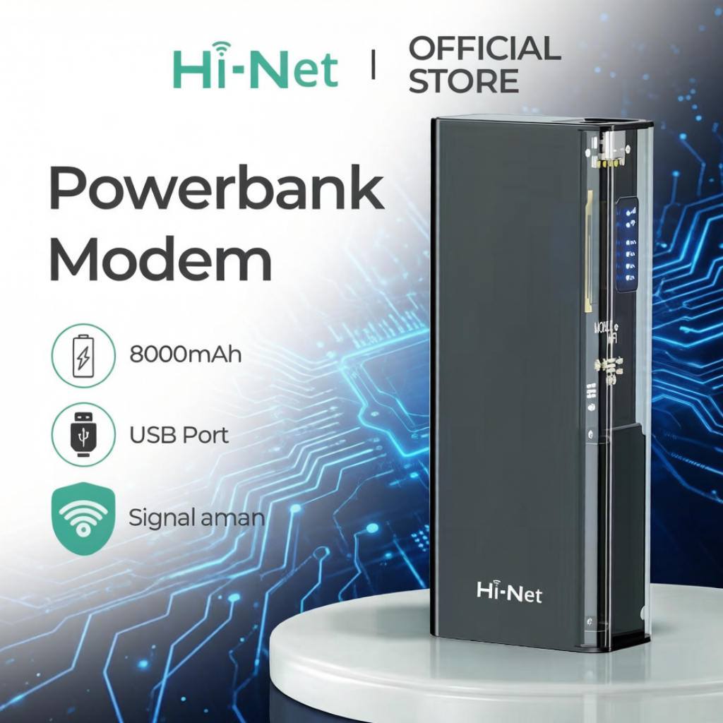 Hi Net MF932 Power Bank Router WIFI Portabel 150Mbps 8000 mAh Mendukung semua operator