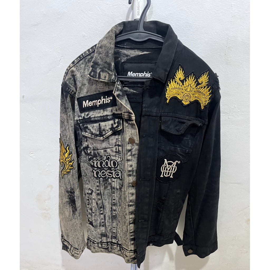 Jaket denim//memphis jual murah aja