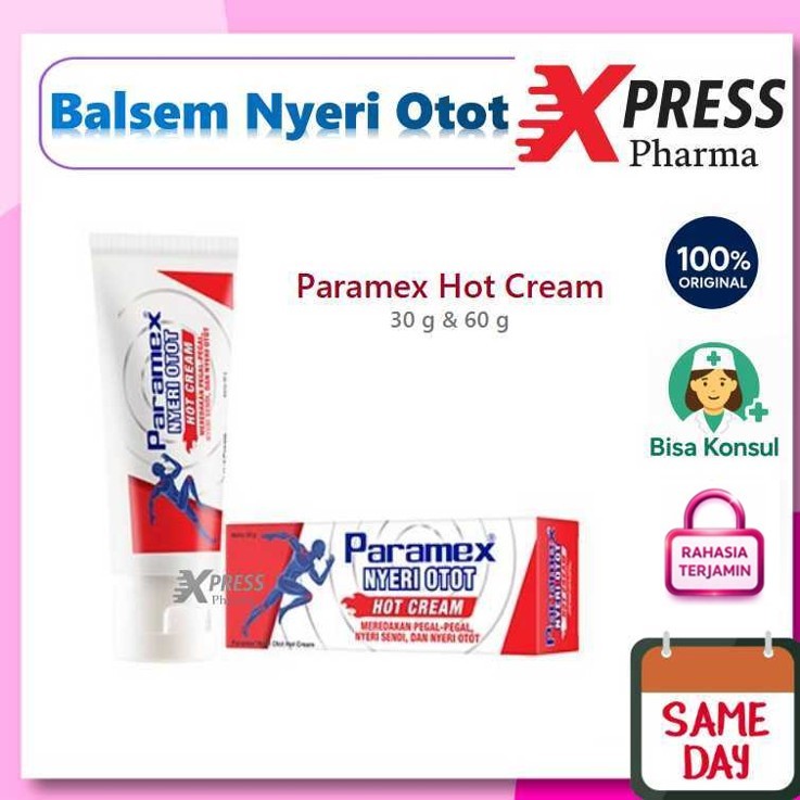 XPRESS  Paramex Nyeri Otot Hot Cream / Krim Nyeri Otot / Balsem Nyeri Otot
