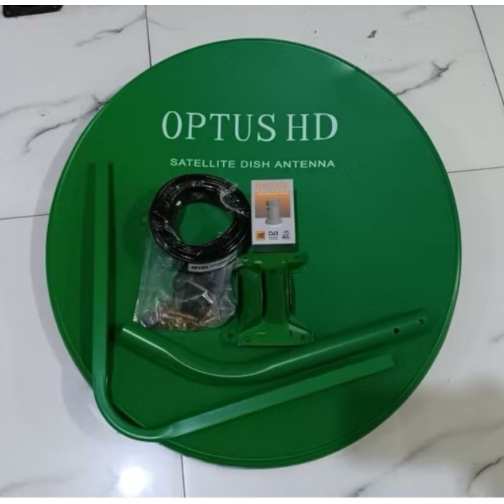 DISH ODU OPTUS HIJAU POLOS 60CM (ISI 10SET)