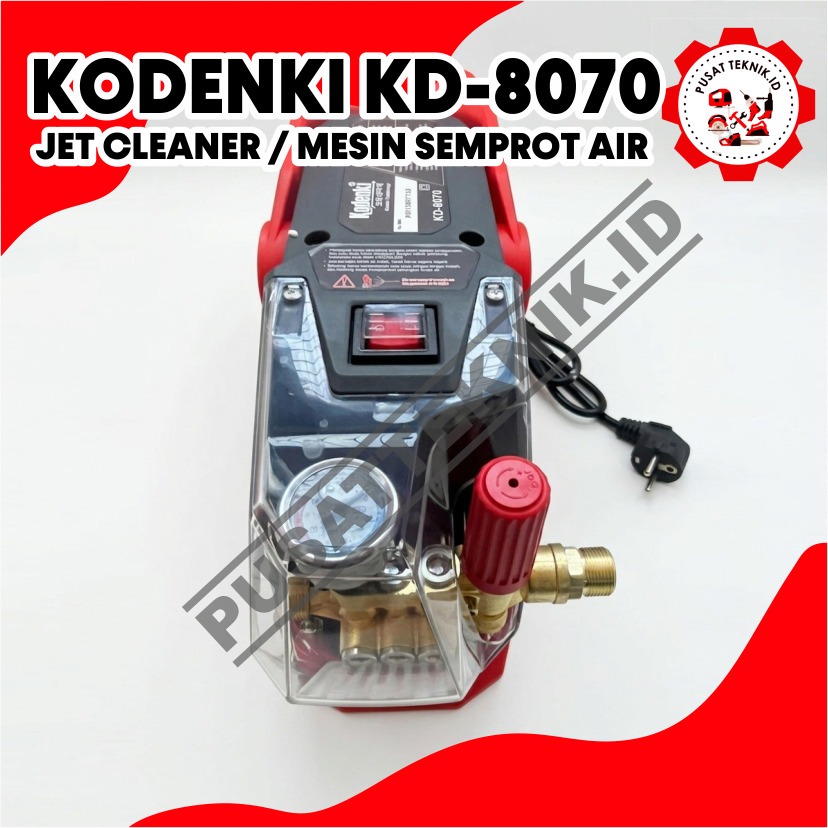 KODENKI KDK-8070 Jet Cleaner 1000 PSI KD 8070 Alat Cuci Kendaraan Mesin High Pressure Washer KD8070