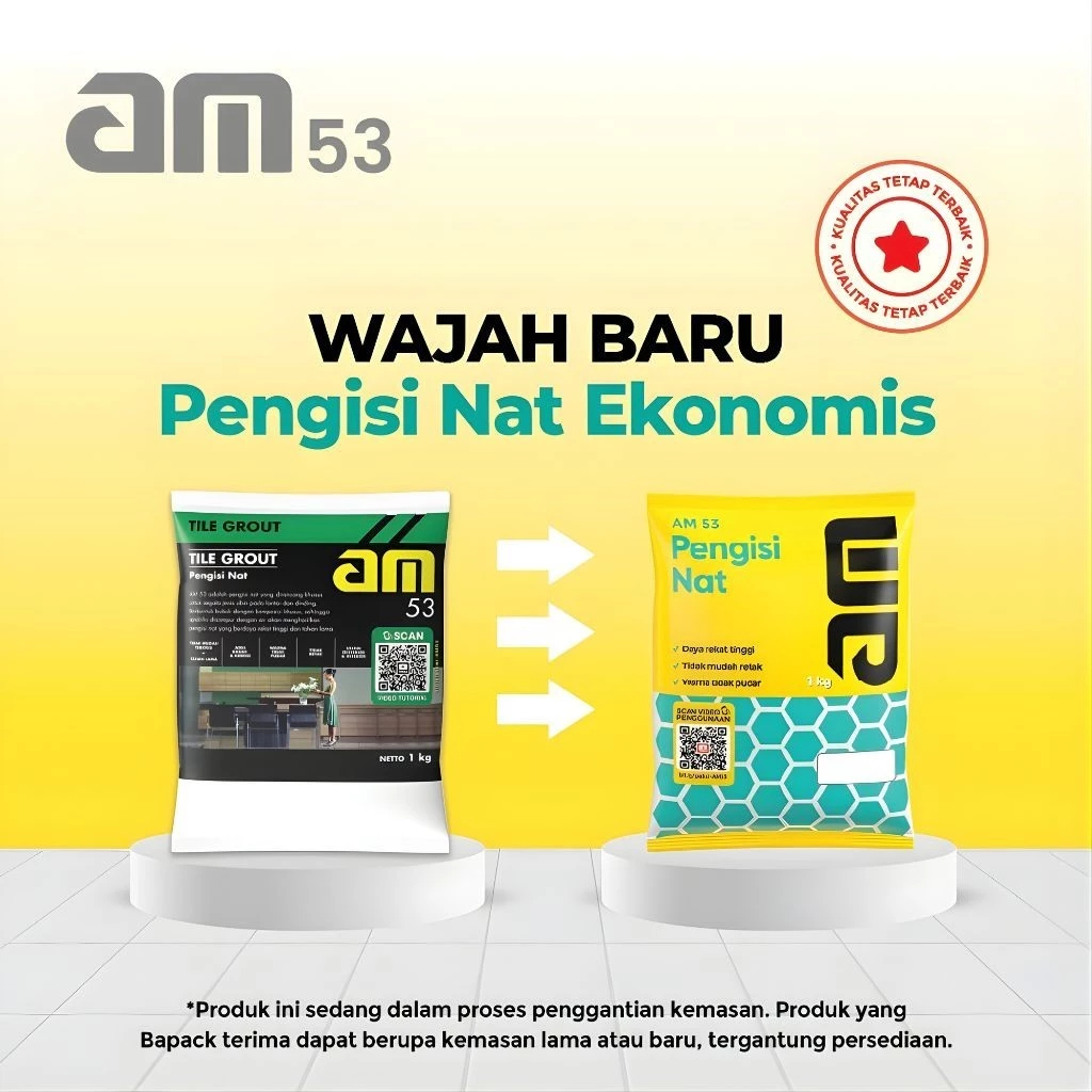Semen Pengisi Nat Keramik AM 53 - Nat Ubin Lantai Daya Rekat Kuat