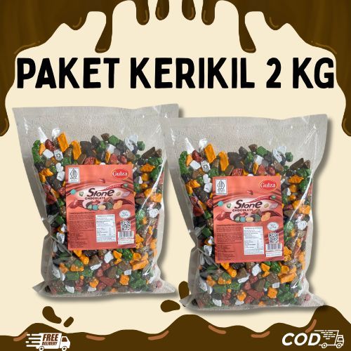 PROMO COKLAT KERIKIL PAKET 2 KG KERIKIL GULZA KERIKIL MR SIF KERIKIL PREIUM COKLAT BATU ARAB ASLI OR