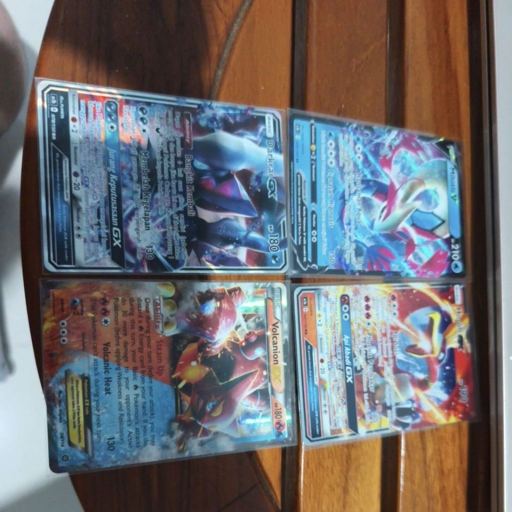 milotic V Hooh GX Darkrai GX dan Volcanion GX