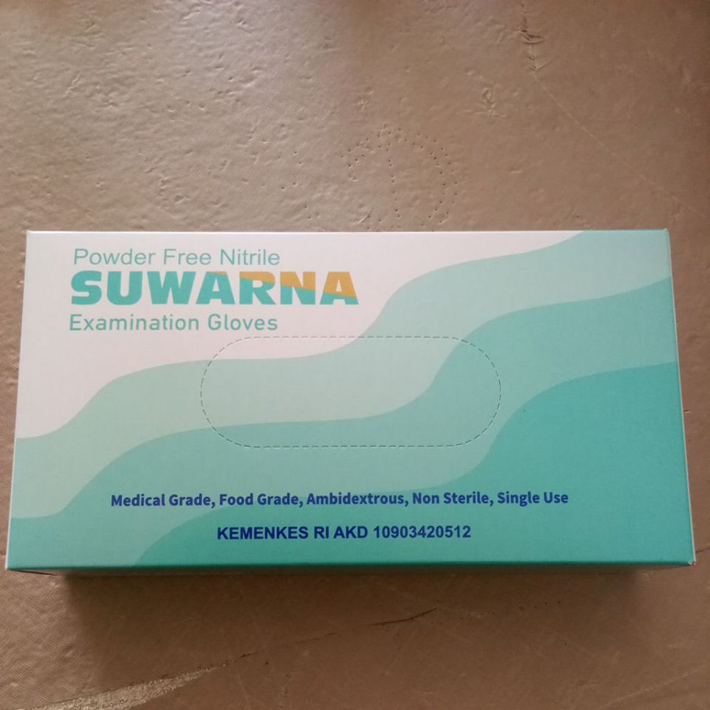SARUNG TANGAN/Handscoon nitrile foodgrade suwarna