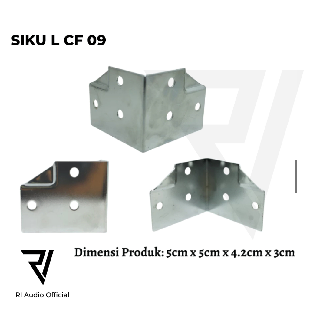 Siku Besi L CF 09 / Siku Besi L Hardcase / Siku Besi L 5 x 4,5 Cm