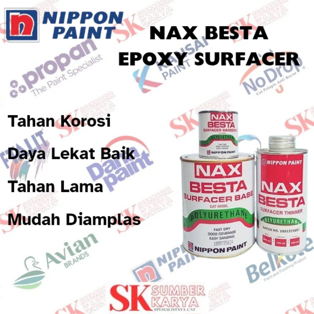 NIPPON NAX BESTA EPOXY SURFACER BASE POLYURETHANE ( 1 LITER )